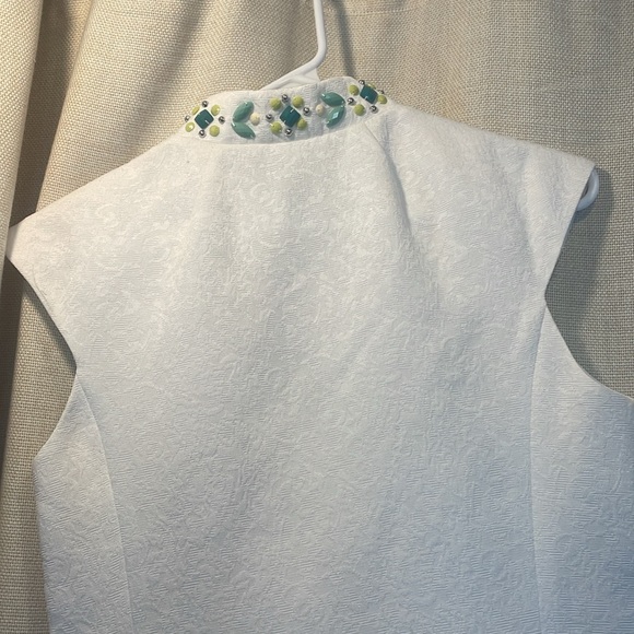 Jessica Howard gorgeous white dress with beaded detail - Picture 3 of 5